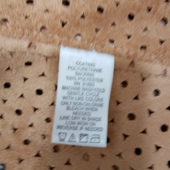 G.I.L.I. Perforated Faux Leather Jacket 6 Nwot - Picture 6 of 8